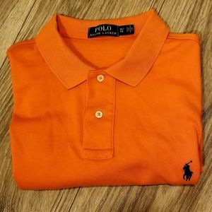 Polo Ralph Lauren Mens Orange with blue emblem